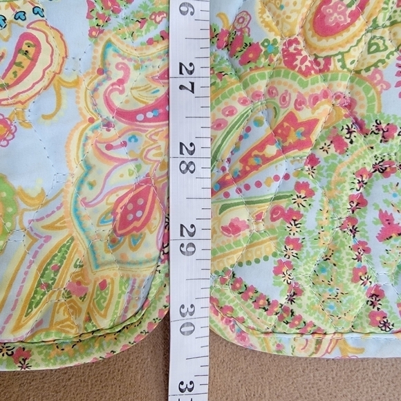 Kate Hill Quilted Snap Front Lined Paisley Print Jacket Size Large EUC - Picture 7 of 9